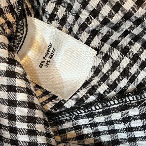 Norm Thompson Womens Blazer Black White Check Button Up Long Sleeve Sz XS - Picture 12 of 16